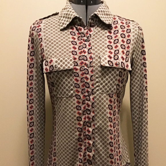 BCBGMAXAZRIA Blouse Long Sleeve - Picture 1 of 5